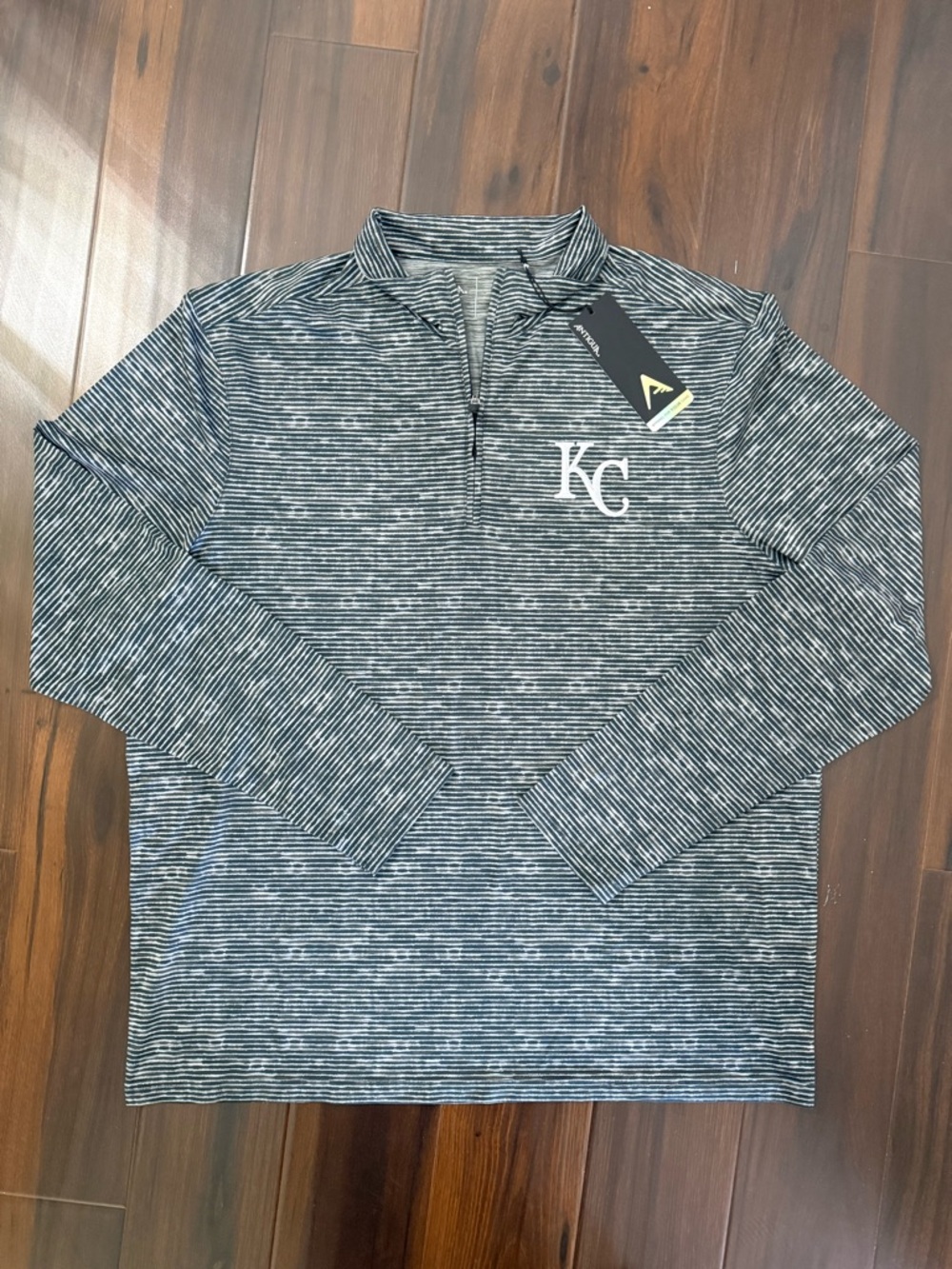 Men’s Antigua Kansas City Royals Lightweight 1/4 Zip Pullover